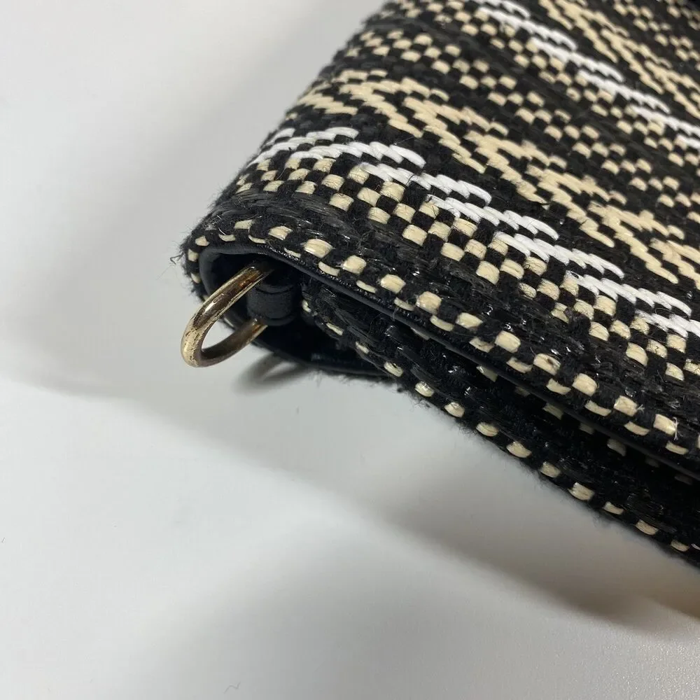Sondra Roberts Squared‎ Woven Clutch Handbag Purse Boho Tribal No Strap